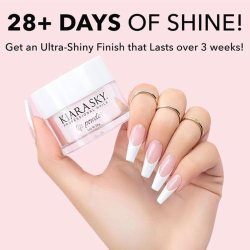 KIARA SKY Dip Top Coat - Ultra-Shiny Finish for Dip Powder Nails | No Lamp Needed | 15 ml | Cruelty-Free