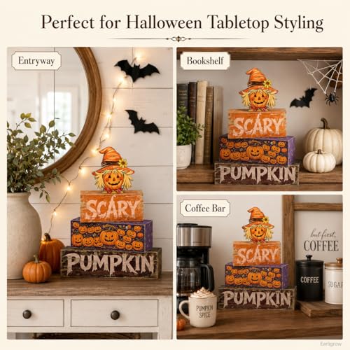 Halloween Scarecrow Decor Indoor for Kitchen & Home - Rustic Farmhouse Style - Variation: Scarecrow
