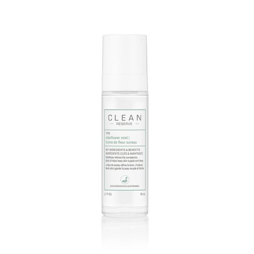 CLEAN RESERVE Elderflower Face Mist - Hydrating Vegan Formula for Refreshing Skin
