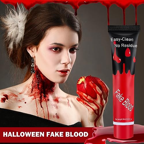 Fake Blood Cream for Halloween and Special Effects Makeup - Washable & Safe