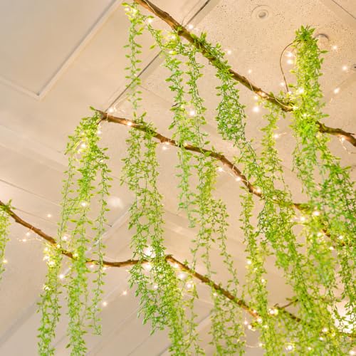 Artificial Jungle Vines Set with Willow Branches and Hooks for Classroom & Event Decor