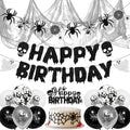 Halloween Birthday Party Decorations Set with Banners Balloons & Creepy Cloth