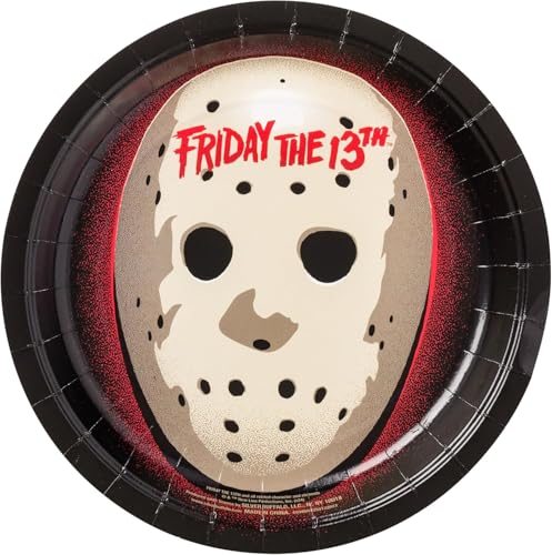 Friday the 13th Party Pack - 32 Pack Plates & Napkins - Bloody Horror Design