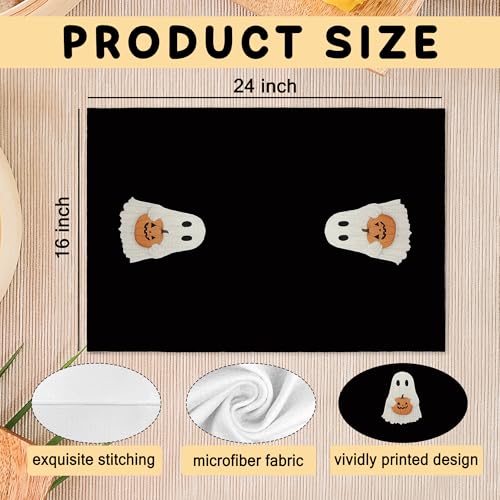 Halloween Ghost Kitchen Towels - Ghost Variation - 16x24 Inch Decorative Hand Towels