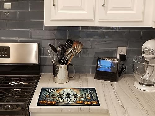 Halloween Dancing Skeletons Glass Cutting Board Large Decorative Tempered Kitchen Board - Variation of THIS listing
