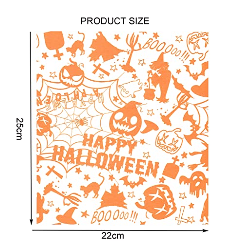 Halloween Themed Wax Paper Sheets - Greaseproof, Waterproof, Food Wraps, 100 Sheets