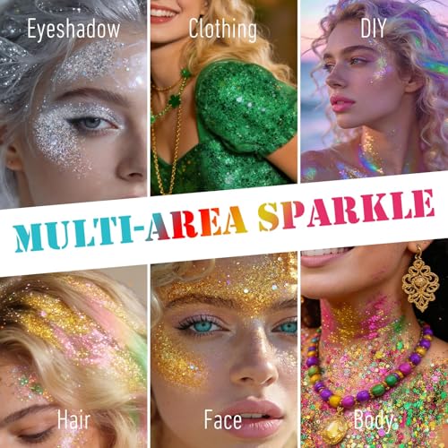 Neon Pink Body Glitter Stick - Hair & Face Rave Accessories