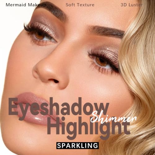 HOSAILY Caramel Brown Cream Shimmer Eyeshadow Stick - Subtle Metallic Eye Crayon for Women - Waterproof & Smudge Proof - Variation #14