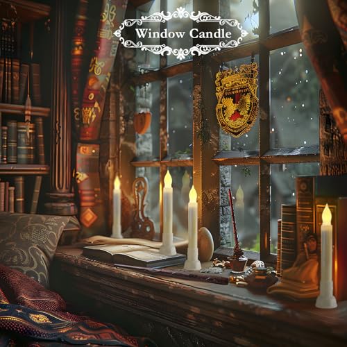 Homemory Flameless Floating Candles with Wand Remote - Warm White, 12 Pack