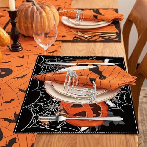 Halloween Napkin Rings Set of 6 - Size 7 Silver Skeleton Hand Table Decor