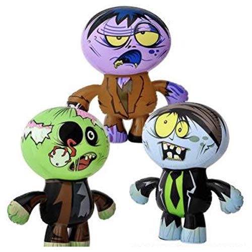 6-Pack Inflatable Halloween Zombies - 24-Inch Party & Decoration Favors