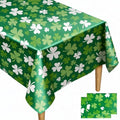 2 Pack St. Patrick's Day Disposable Plastic Tablecloth 54x108 Inches
