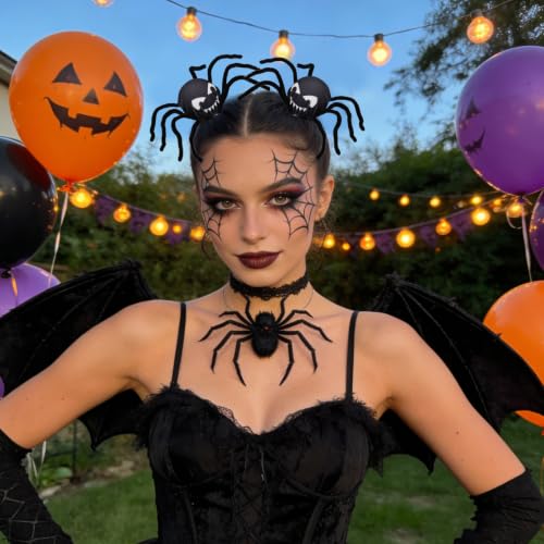 Halloween Spider Hair Clips for Buns - Cute Spooky Hair Accessories, Variation L
