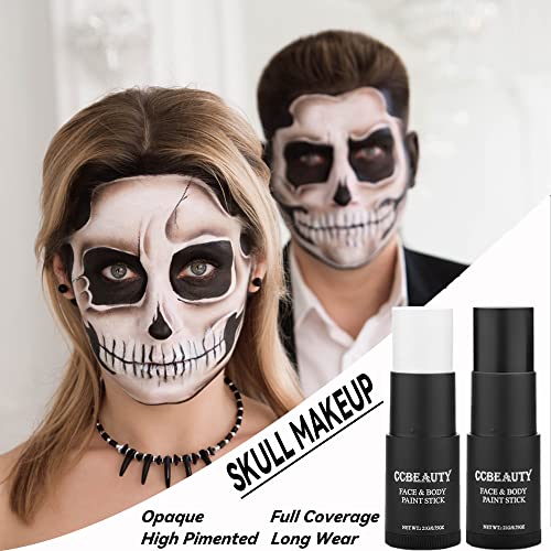 Black Face Paint Stick - Full Coverage SFX Makeup Kit for Halloween & Cosplay
