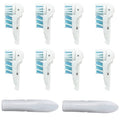 Sensitive Replacement Toothbrush Heads Compatible with Oral-B Cross Action Power 3733 4732,Rotating Powerhead and Crisscross Bristles (White)