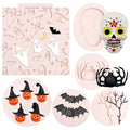 Halloween Silicone Mold Set for Cake Decorations and Crafts - 6 Pcs