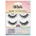 False Eyelashes Set with Rhinestones & Glitter - DIY Glam Lashes for Party & Events