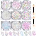 Body Glitter Gel with 9 Shapes for Face & Body - Festive Makeup Sparkle