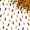 120pcs Witch Confetti for Baby Shower Party Decorations - Black & Orange Glitter Scatter