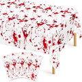 Bloody Halloween Disposable Tablecloths - 4 Pack 54 x 108 Inches