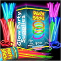 PartySticks 800 Pack Glow Sticks - 8 Inch Glow in The Dark Party Favors & Decorations