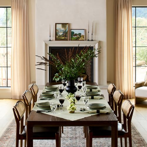 Pure Linen Table Cloth - Sage Green, 52 x 52 Inches, Classic Hemstitch