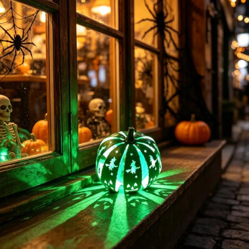 Halloween Pumpkin Iron Projection Lamp Shade - Waterproof Outdoor Yard Decor