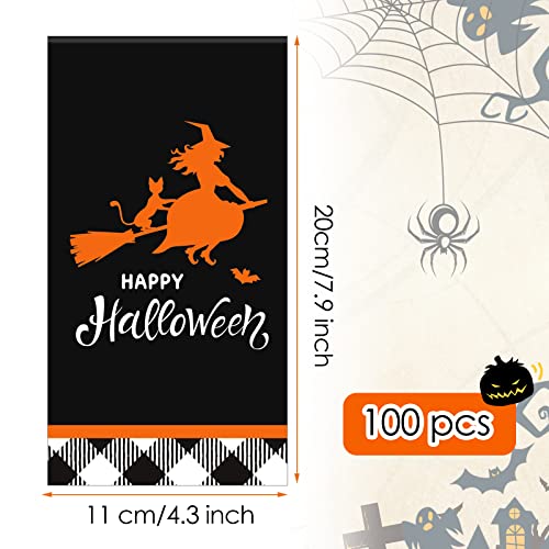Halloween Witch Paper Napkins - 100 Disposable Cocktail & Dinner Tissues