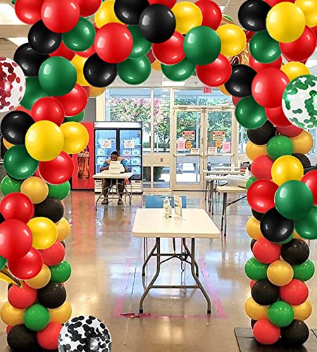 Balloon Garland Arch Kit 111 pcs Black Red Green Yellow Party Decor 12,10,5 Inch Varieties