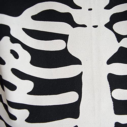 Halloween Apron with Skeleton Design - Happy Halloween Collection, One Size