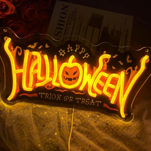 Halloween Neon Sign Ghost LED Light - Personalized Halloween Decor, Color 2