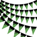 Halloween Ghost Banner Set - Black Liquid Print Party Decorations, 5 Pcs