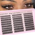 Anime Lash Clusters - Wispy Fairy Eyelash Extensions with C Curl, Waterproof, L-Fluff Variation
