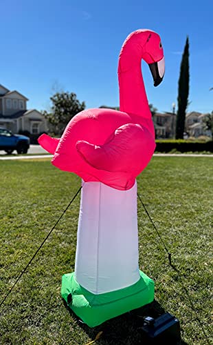 Giant Pink Flamingo Inflatable 6-Foot Tall Summer Party Decoration