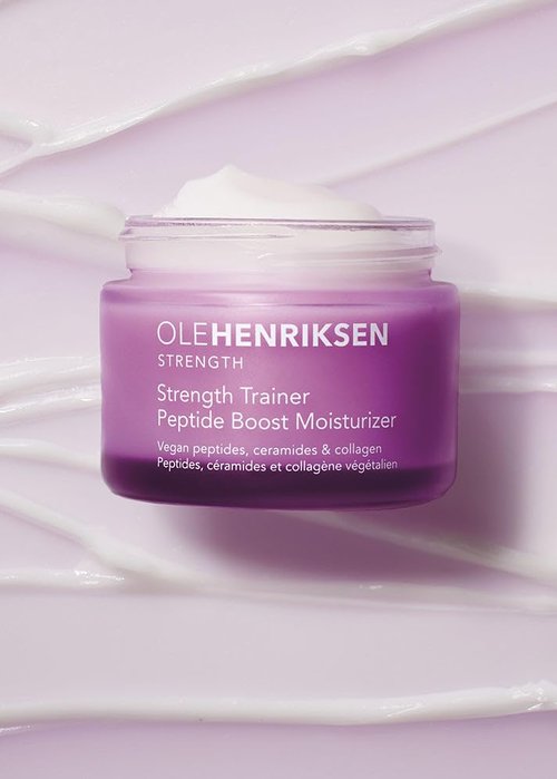 Ole Henriksen Strength Trainer Peptide Boost Facial Moisturizer - Hydrating Ceramides & Collagen, 1.7 oz Jar