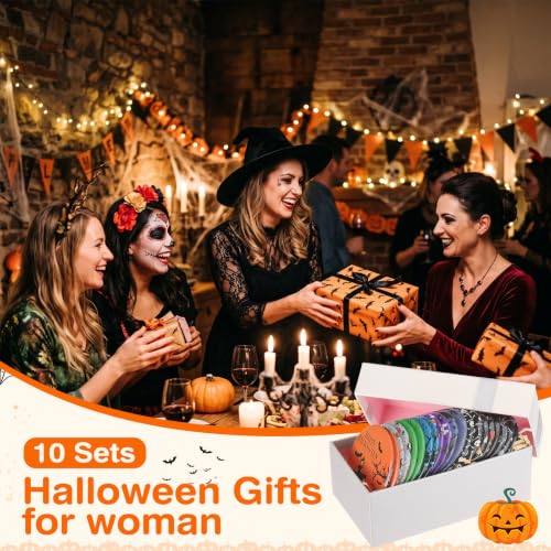 Spooky Halloween Compact Mirror Set - 20 Pack, 2.75 Inch Makeup Mirrors