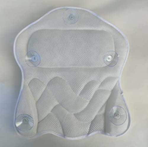 ODOX.MS Bath Pillow for Tub,Bathtub Pillow,Bath Pillows for tub Neck and Back Support,4D Mesh Fabric Strong Suction Waterproof Relaxing Headrest,Bath Accessories Spa Gifts