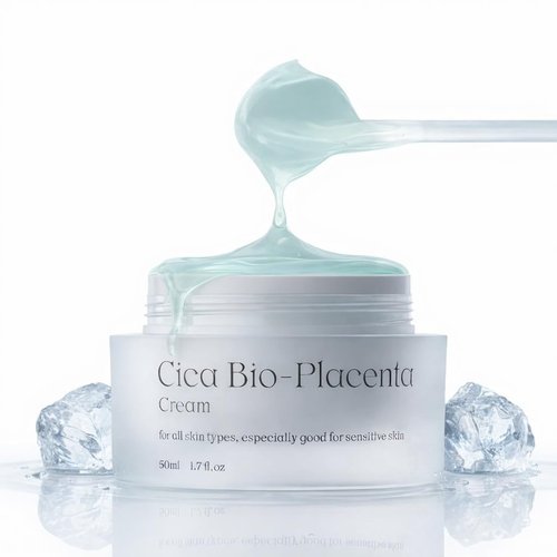 Natural Derma Project NDP Cica Cream - Lightweight Gel Moisturizer for Sunburn Relief | Hydrating & Soothing (1.7 Fl oz / 50ml)