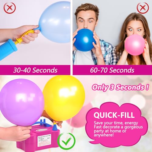 Balloon Arch Kit with Pump and Stand for Weddings & Parties - Reusable Adjustable Decor
