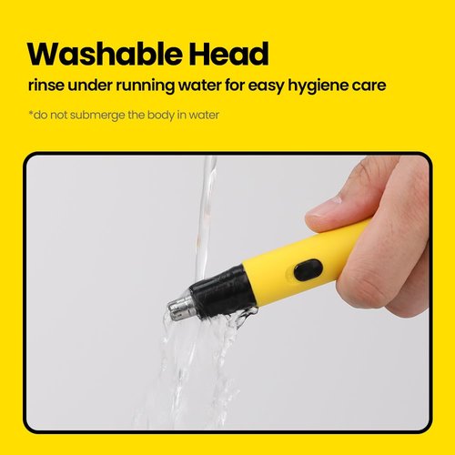 Purple Gorila/Gorilla Technique/Nose Hair Trimmer for Men, Rechargeable 4-in-1 for Eyebrow Fuzz Hair Removal, No Pull No Snag Grooming with High-Speed 10,000RPM Motor (3 Head)