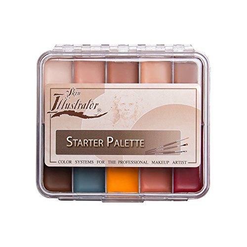 Alcohol Activated Makeup Palette - 10 Colors for Special FX & Face Art