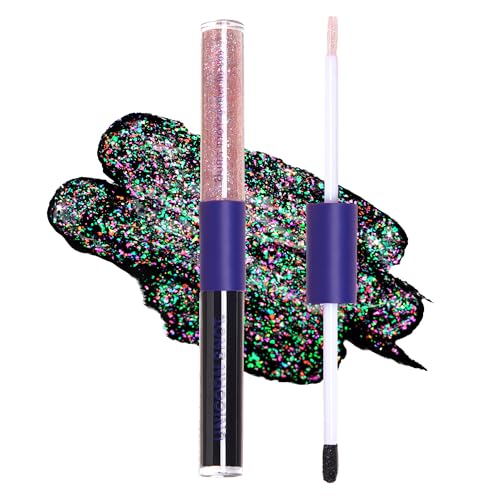 Unicorn Snot Quiet Riot Glitter Lip Duo - Chasm Black Lipstick & Glitter Gloss
