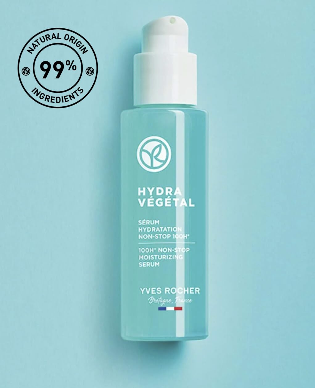 Yves Rocher Hydra Vegetal Face Serum - Intensive 100-Hour Moisturizing Formula | 30 ml / 1 fl. oz.