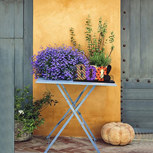 Halloween Table Decor Sign with Boo Letters - Indoor Wood Centerpiece, Rustic Tabletop Halloween Decoration - Variation: Boo