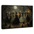 Halloween Witch Black Cat Wall Art Canvas F03 - Autumn Fall Home Decor