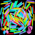 Mini Glow Sticks Set - 400 Count, 1.7 Inch Multi-Color Glow in Dark Party Favors - Variation of THIS Listing