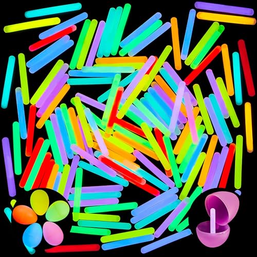 Mini Glow Sticks Set - 400 Count, 1.7 Inch Multi-Color Glow in Dark Party Favors - Variation of THIS Listing