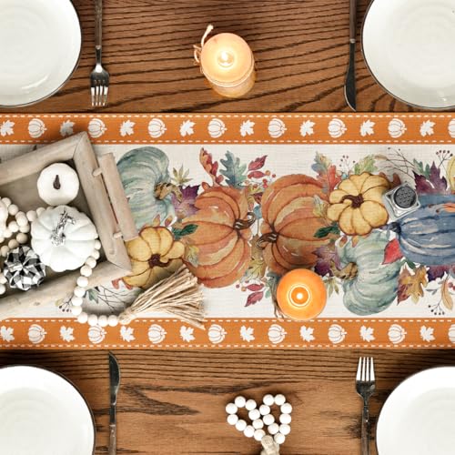 Artoid Mode 13 x 108 Inch Fall Table Runner - Orange Polyester Home Decor