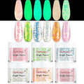 Glow in the Dark Fall Nail Acrylic Powder Set - Pastel Colors, APG060