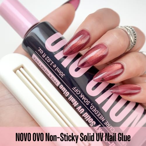 UV Solid Nail Glue Gel - Strong Long-Lasting Adhesive for Press-On Nails 30g